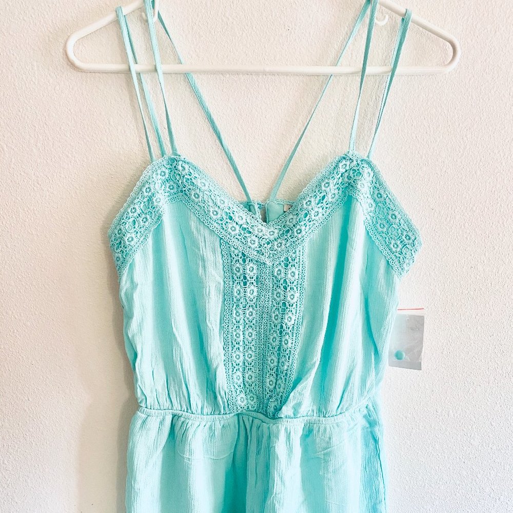 NWT CHARLOTTE RUSSE TEAL ROMPER